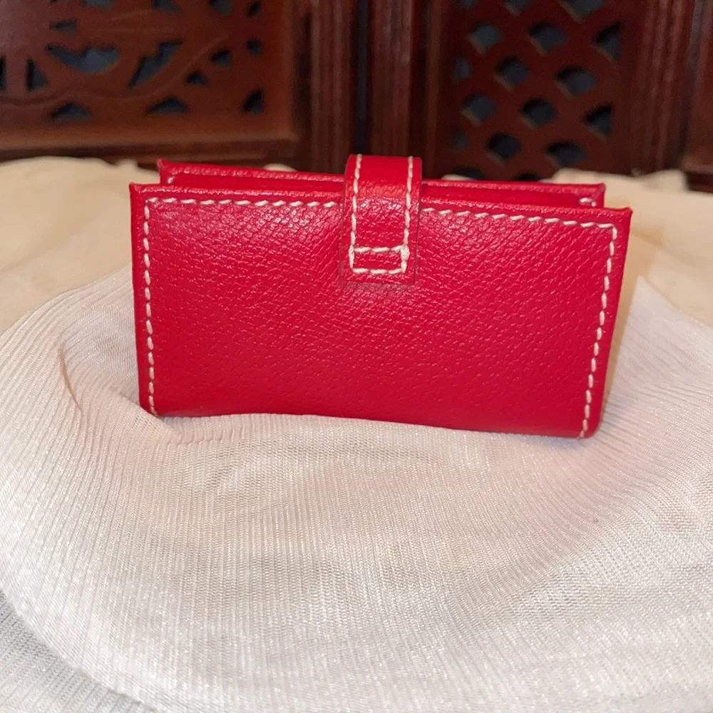 NWOT Red Leather Lipstick Case. - Picture 2 of 4